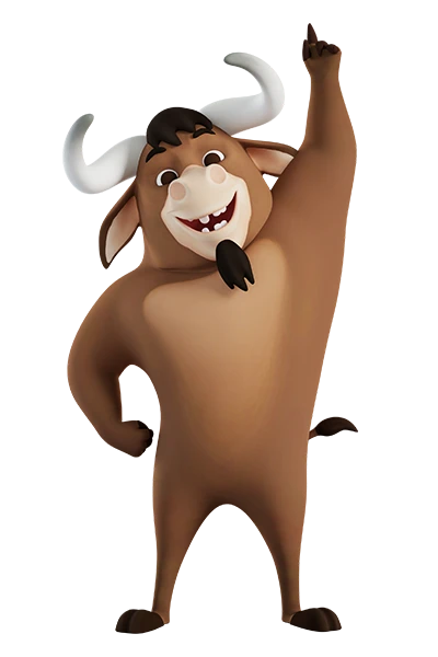 3D custom mascot bull character design
