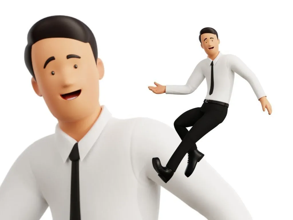 Business Office Man Character 3D character model showcase