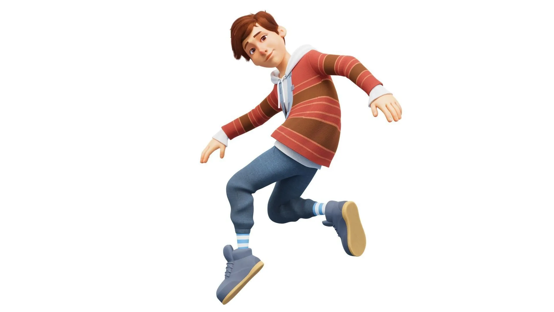 Cartoon Boy Teen 3D model professional render