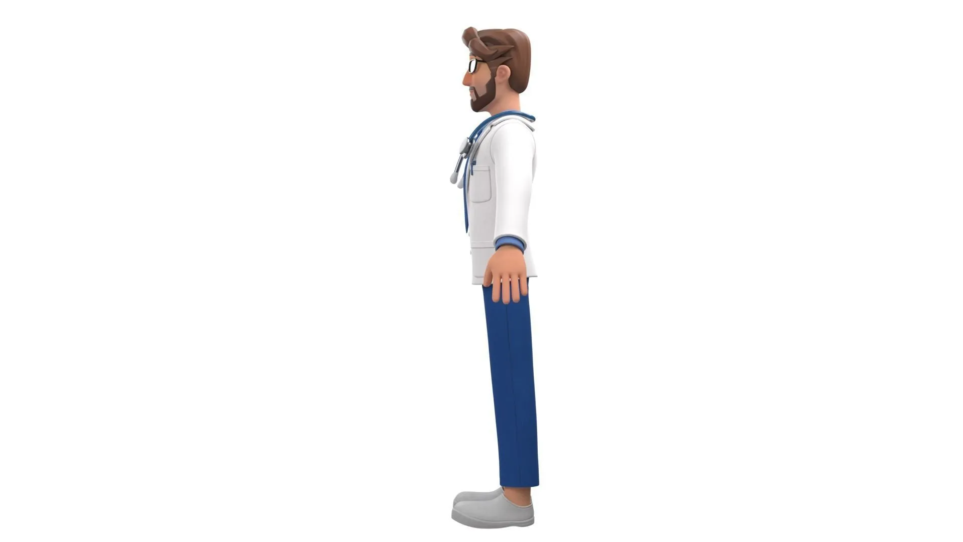 Cartoon Doctor 3D Character pose