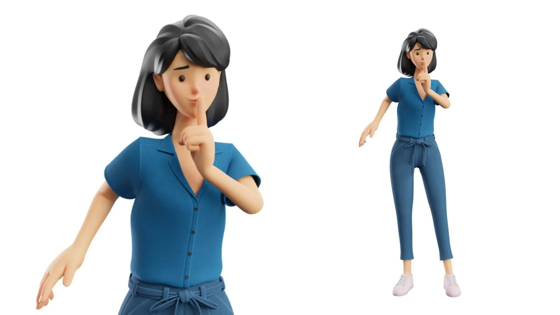 Cartoon Woman Illustration animation showcase