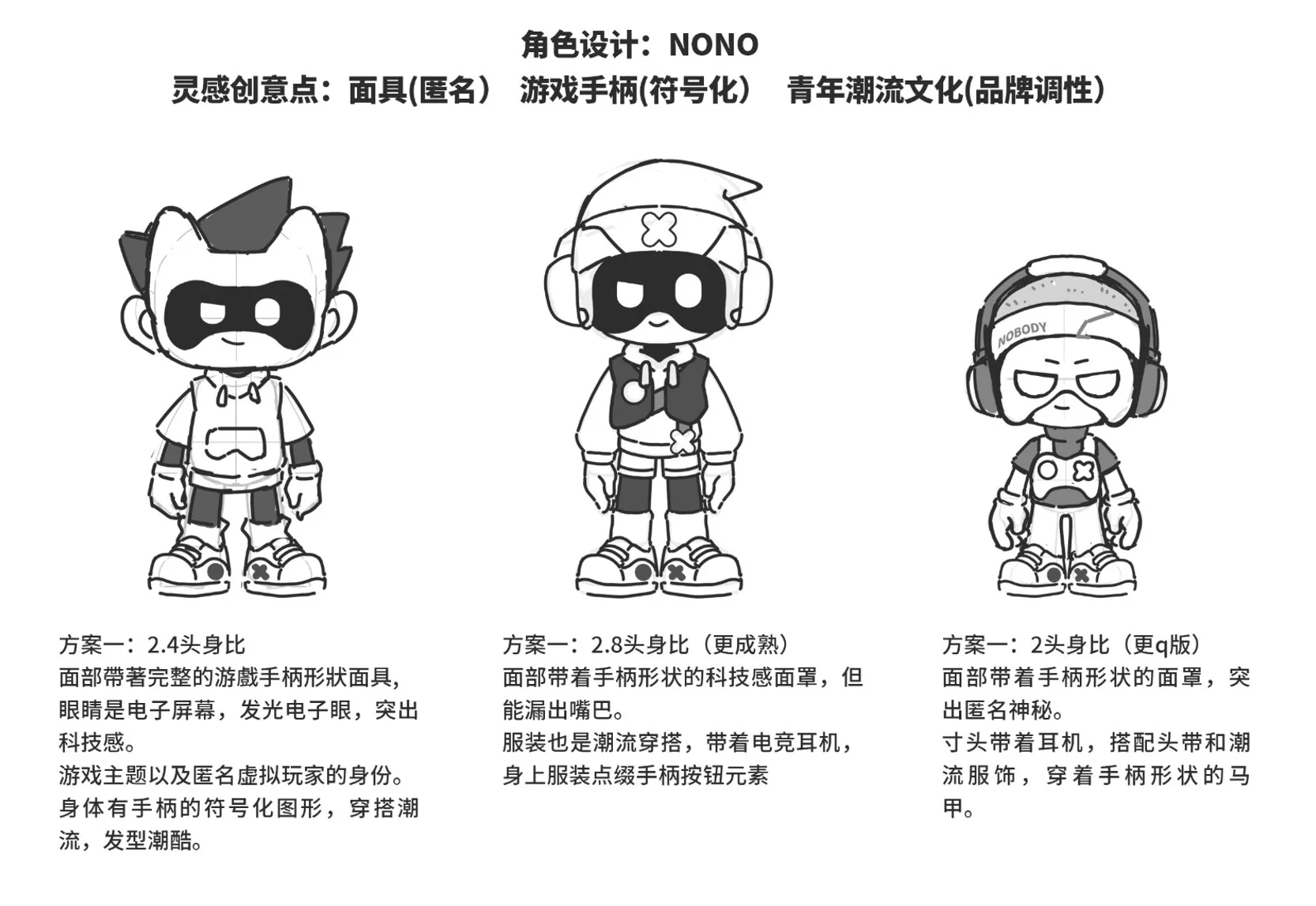 Mascot concept designs