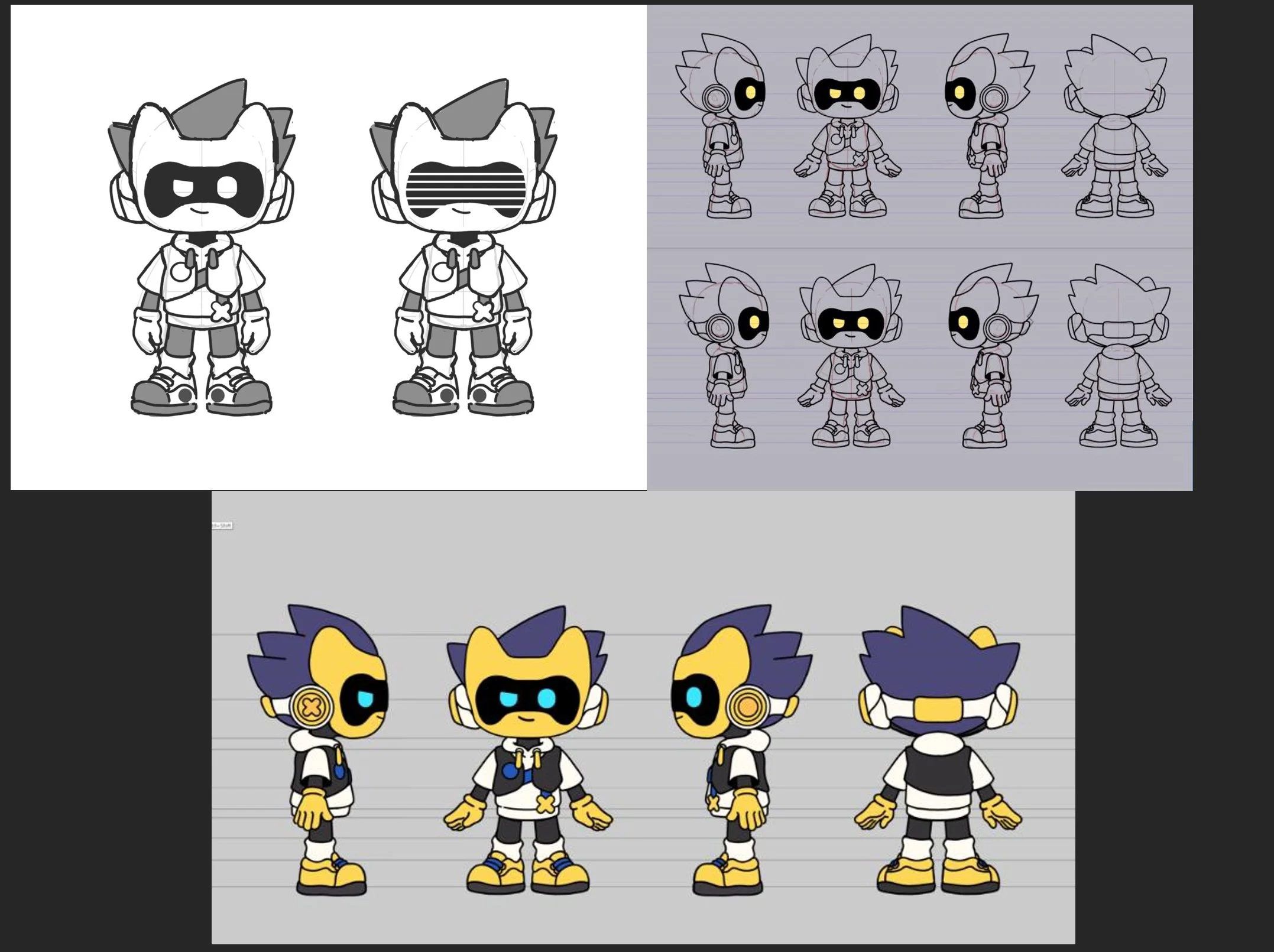 3D mascot turnaround