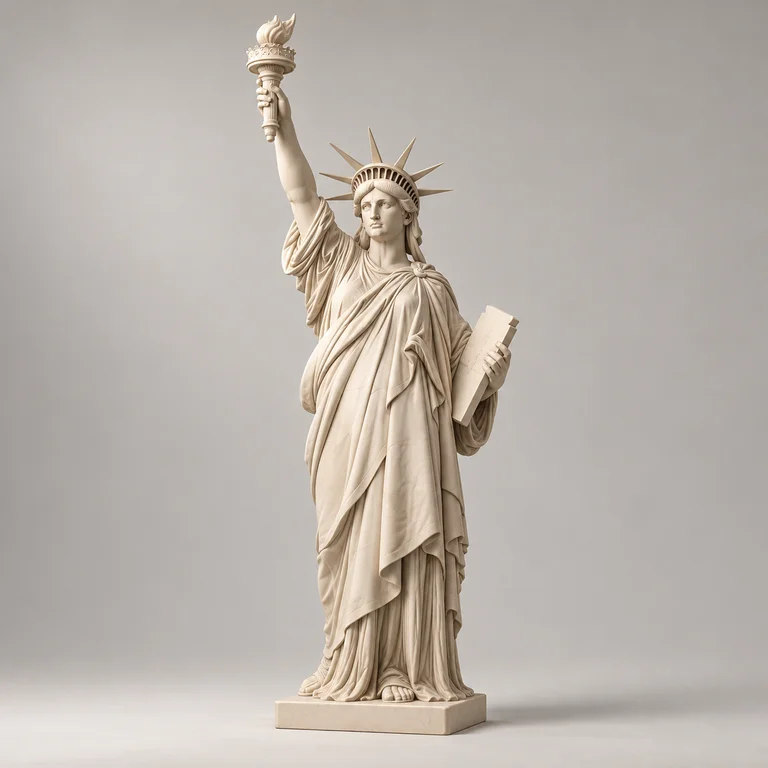 Statue of Liberty clay reference preview