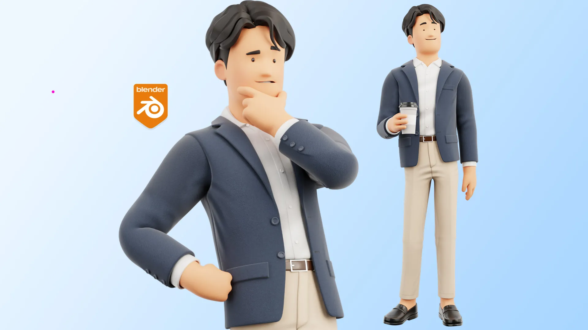 Cartoon Business Casual