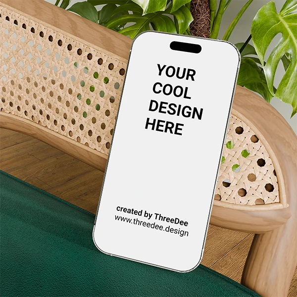 Free 3D mockup of iPhone for designers